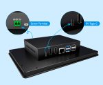 10,1" промышленный сенсорный IPS дисплей для Raspberry Pi 5 в металлическом корпусе