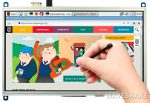 10,1" Waveshare резистивный сенсорный ЖК-дисплей, 1024×600, HDMI, IPS-экран