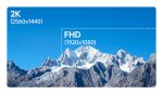 13,3" AMOLED 2K Display Waveshare HDMI/Type-C, 2560×1440 - Сенсорный дисплей