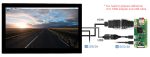 13,3" Display Waveshare HDMI LCD (H) без корпуса, 1920x1080, IPS экран