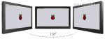 13,3" Display Waveshare HDMI LCD (H) (with case) V2, 1920x1080, IPS - Монитор для Raspberry Pi 3B/2B/B+/A+/B