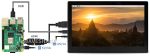 13,3" Display Waveshare HDMI LCD (H) (with case) V2, 1920x1080, IPS - Монитор для Raspberry Pi 3B/2B/B+/A+/B