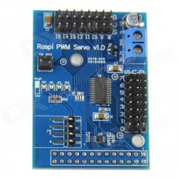 16-позиционная Servo Control плата расширения для Raspberry Pi2/B+/A+