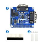 2-канальная изолированная плата расширения RS232 для Raspberry Pi