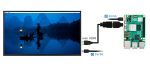 24,5" портативный 2K монитор Luckfox, 2560 × 1440, mini HDMI/Type-C, без сенсорного экрана
