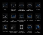 24,5" портативный 2K монитор Luckfox, 2560 × 1440, mini HDMI/Type-C, без сенсорного экрана