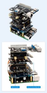 4-Ch PCIe FFC Adapter Board - 4-х канальный адаптер PCIe FFC для Raspberry Pi 5
