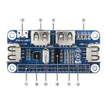 4-портовый USB-концентратор для Raspberry Pi