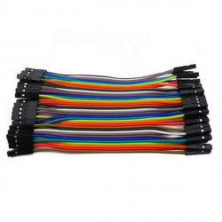 40pcs 10cm Female to Female Color Ribbon - Соединительный кабель 1X40 Пин мама-мама - 10см