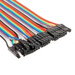 40pcs 10cm Female to Female Color Ribbon - Соединительный кабель 1X40 Пин мама-мама - 10см