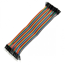 40pcs 20cm Male to Female Color Ribbon - Соединительный кабель 1X40 Пин папа-мама - 20 см
