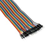 40pcs 20cm Male to Female Color Ribbon - Соединительный кабель 1X40 Пин папа-мама - 20 см