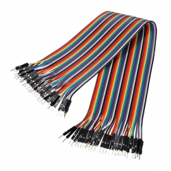 40pcs 20cm Male to Male Color Ribbon - Соединительный кабель 1X40 Пин папа-папа - 20 см