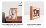 7.3″ полноцветный E-paper экран с деревянной фоторамкой, разрешением 800×480