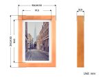 7.3″ полноцветный E-paper экран с деревянной фоторамкой, разрешением 800×480
