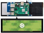 7,9" Waveshare емкостный сенсорный дисплей 400×1280 HDMI, IPS экран, закаленное стекло