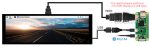 7,9" Waveshare емкостный сенсорный дисплей 400×1280 HDMI, IPS экран, закаленное стекло