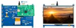 7" резистивный сенсорный ЖК-дисплей, 1024×600, HDMI, IPS, без корпуса