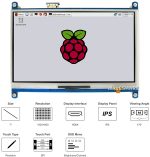 7" резистивный сенсорный ЖК-дисплей, 1024×600, HDMI, IPS, без корпуса