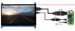 7" Waveshare емкостный сенсорный монитор (С) 1024×600 IPS Screen, HDMI интерфейс
