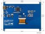 7" Waveshare емкостный сенсорный монитор (С) 1024×600 IPS Screen, HDMI интерфейс