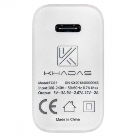 Адаптер питания USB-C 24W для Khadas Edge, Edge-V, VIM3