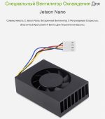 Активный радиатор охлаждения с регулируемым вентилятором для Jetson Nano