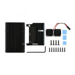 Алюминиевый корпус для Raspberry Pi 4 с двумя охлаждающими вентиляторами