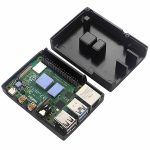 Алюминиевый корпус для Raspberry Pi 4 с пассивным охлаждением черного цвета