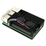 Алюминиевый корпус для Raspberry Pi 5 с двумя охлаждающими вентиляторами