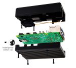 Алюминиевый корпус для Raspberry Pi 5 с стойками радиатора и вентилятором