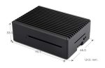 Алюминиевый корпус для Raspberry Pi 5 с стойками радиатора и вентилятором