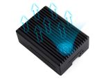 Алюминиевый корпус для Raspberry Pi 5 с стойками радиатора и вентилятором