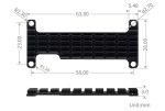 Алюминиевый радиатор для Raspberry Pi серии Zero, Zero / Zero 2W