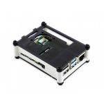 Черно-белый акриловый корпус для Raspberry Pi 4 с охлаждающим вентилятором