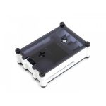 Черно-белый акриловый корпус для Raspberry Pi 4 с охлаждающим вентилятором