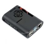 Черный овальный корпус для Raspberry Pi 4 с вентилятором