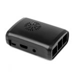 Черный пластиковый корпус для Raspberry PI 3/ Pi 2/ B+ с возможностью установки вентилятора