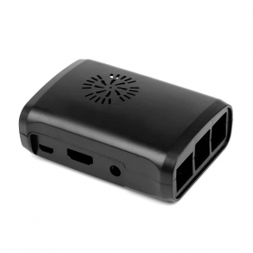 Черный пластиковый корпус для Raspberry PI 3/ Pi 2/ B+ с возможностью установки вентилятора