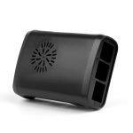 Черный пластиковый корпус для Raspberry PI 3/ Pi 2/ B+ с возможностью установки вентилятора