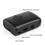Черный пластиковый корпус для Raspberry PI 3/ Pi 2/ B+ с возможностью установки вентилятора
