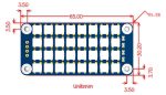 Cветодиодная матрица RGB LED HAT для Raspberry Pi (4 × 8 RGB LED)
