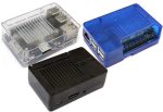 Голубой полупрозрачный составной корпус Odroid C1+/С2