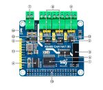 Изолированная плата расширения RS485 CAN HAT (B) для Raspberry Pi
