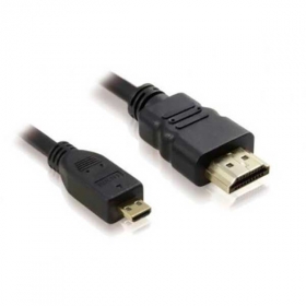 Кабель 4K HDMI/microHDMI длиной 3 метра черного цвета