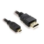 Кабель 4K HDMI/microHDMI длиной 3 метра черного цвета