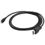 Кабель 4K HDMI/microHDMI длиной 3 метра черного цвета