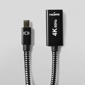 Кабель переходник Mini DisplayPort (папа) на HDMI (мама) 4K 60 Гц