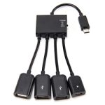Кабель-разветлитель OTG Micro USB HUB на 3 порта