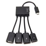 Кабель-разветлитель OTG Micro USB HUB на 3 порта